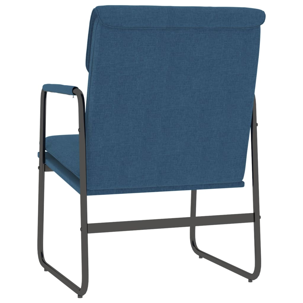 vidaXL Lounge Chair Blue 55x64x80 cm Fabric 5