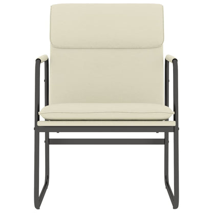 vidaXL Lounge Chair Cream 55x64x80 cm Faux Leather 3