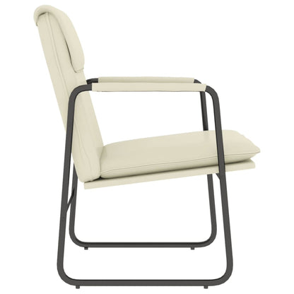 vidaXL Lounge Chair Cream 55x64x80 cm Faux Leather 4