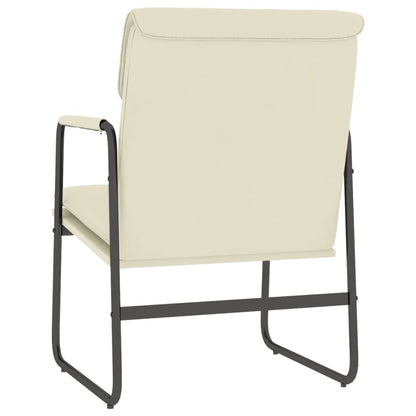 vidaXL Lounge Chair Cream 55x64x80 cm Faux Leather 5