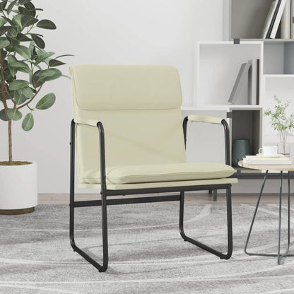 vidaXL Lounge Chair Cream 55x64x80 cm Faux Leather 1