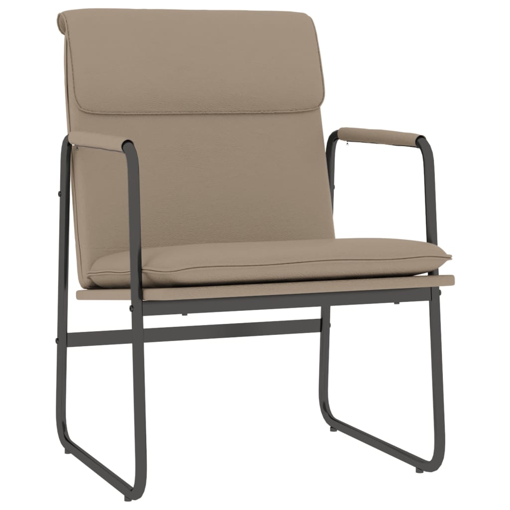 vidaXL Lounge Chair Cappuccino 55x64x80 cm Faux Leather 2
