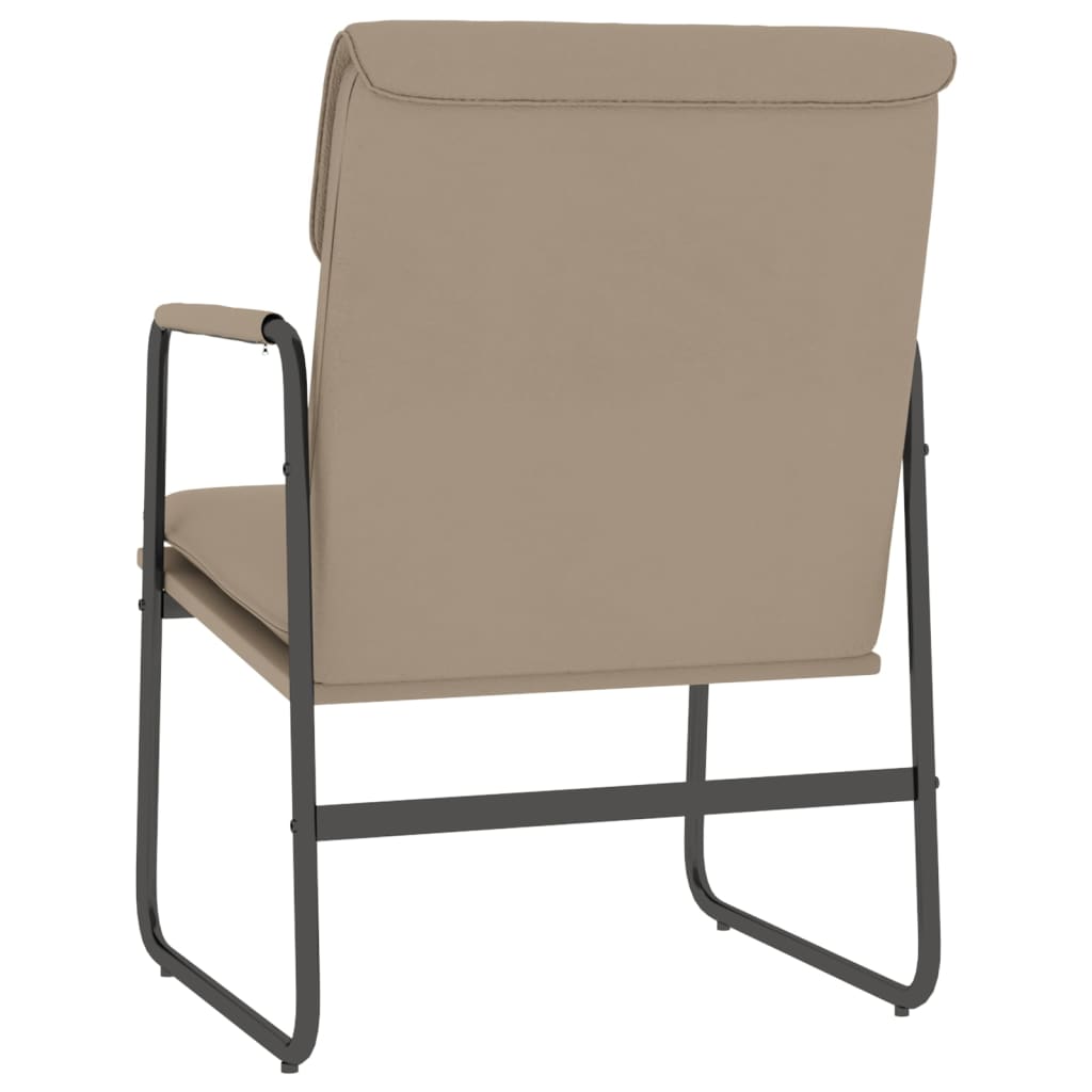 vidaXL Lounge Chair Cappuccino 55x64x80 cm Faux Leather 5