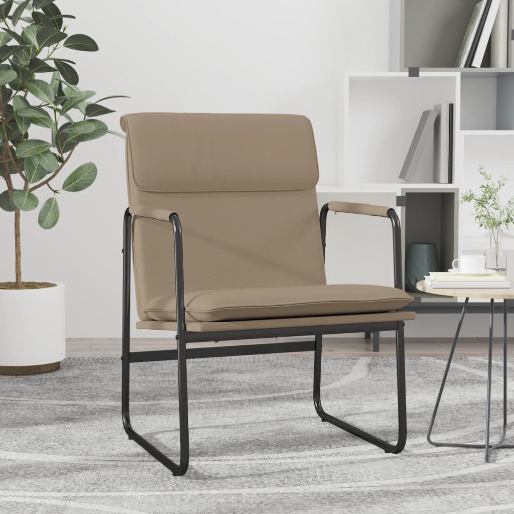 vidaXL Lounge Chair Cappuccino 55x64x80 cm Faux Leather 1