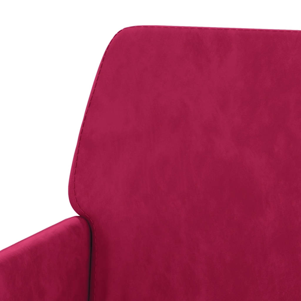 vidaXL Armchair Wine Red 62x79x79 cm Velvet 6