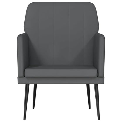 vidaXL Armchair Grey 61x78x80 cm Faux Leather 3