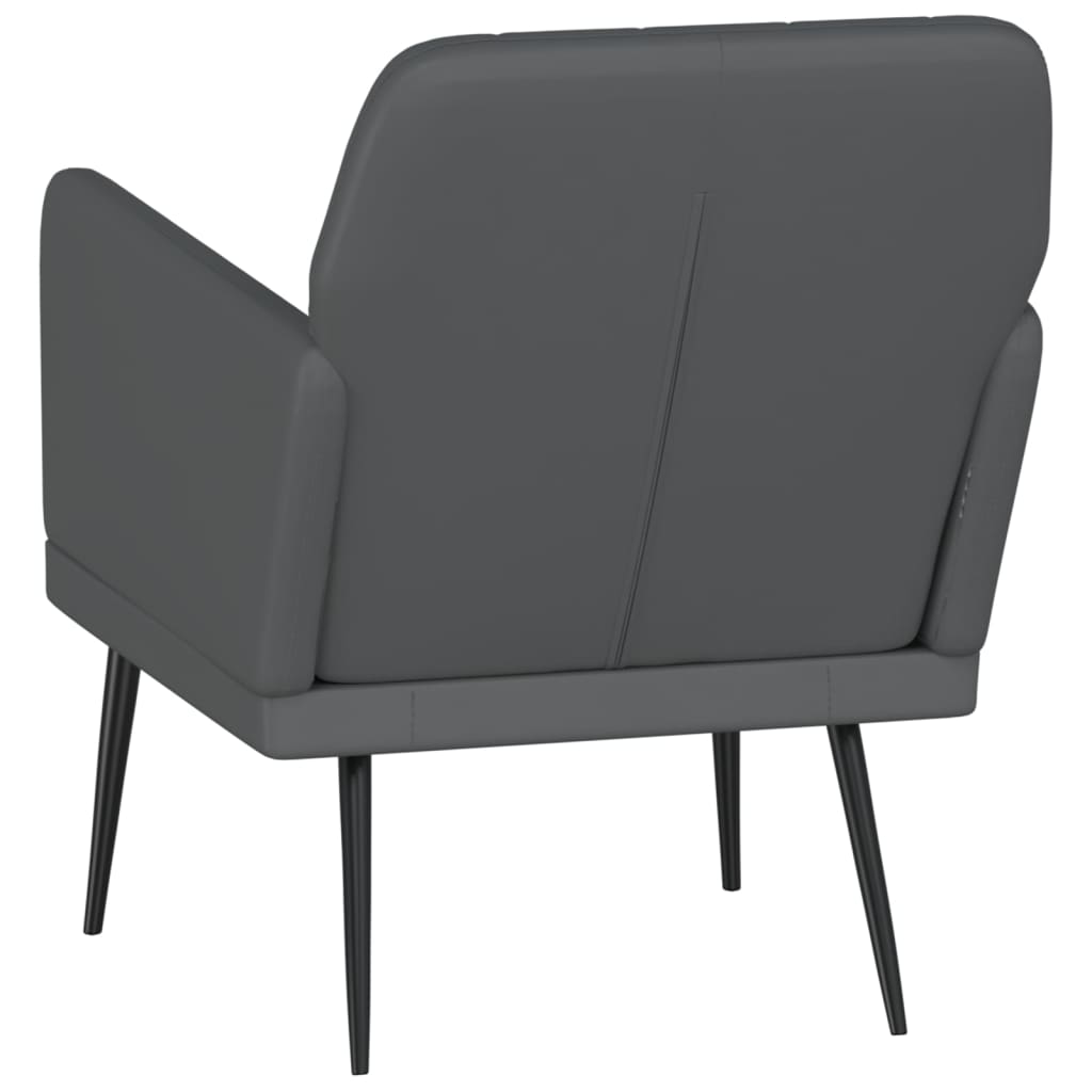 vidaXL Armchair Grey 61x78x80 cm Faux Leather 5