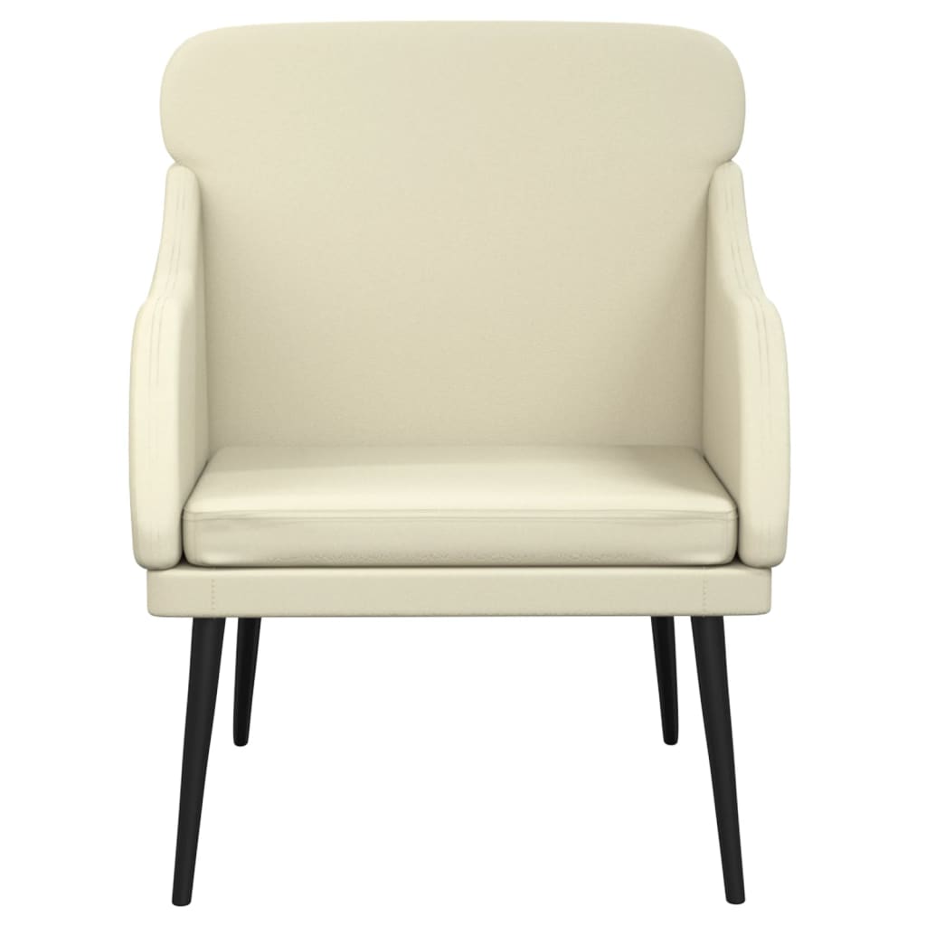 vidaXL Armchair Cream 63x76x80 cm Faux Leather 3