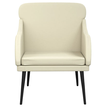vidaXL Armchair Cream 63x76x80 cm Faux Leather 3