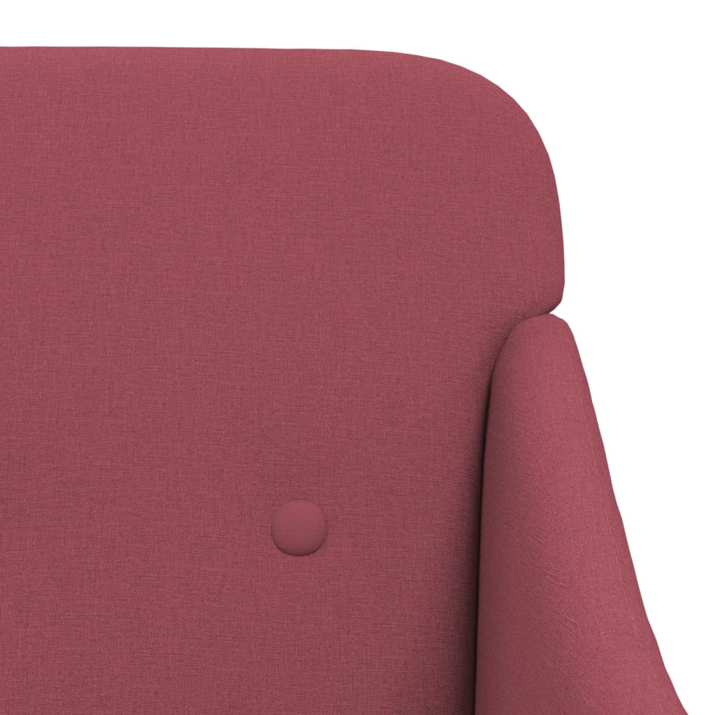 vidaXL Armchair Wine Red 63x76x80 cm Fabric 6