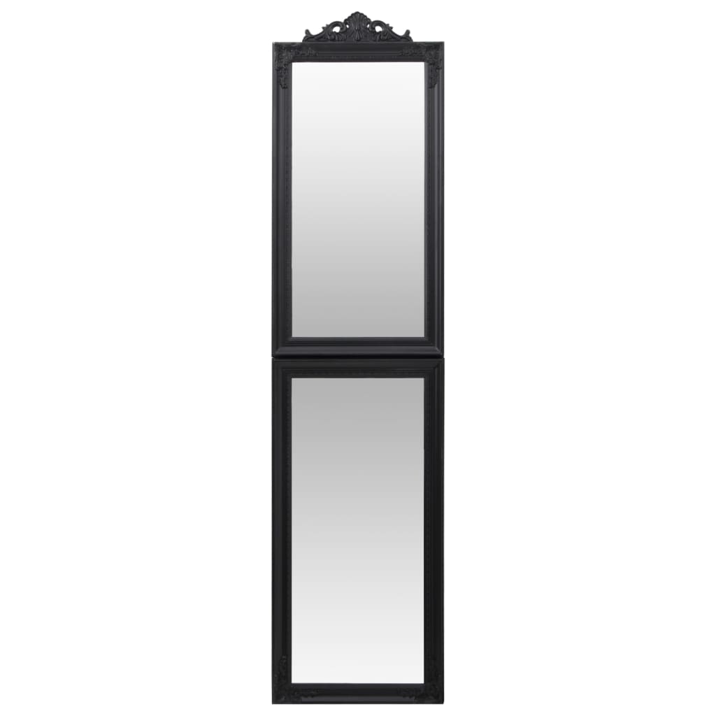 vidaXL Free-standing Mirror | Black | Glass | Full-Length | Foldable 3