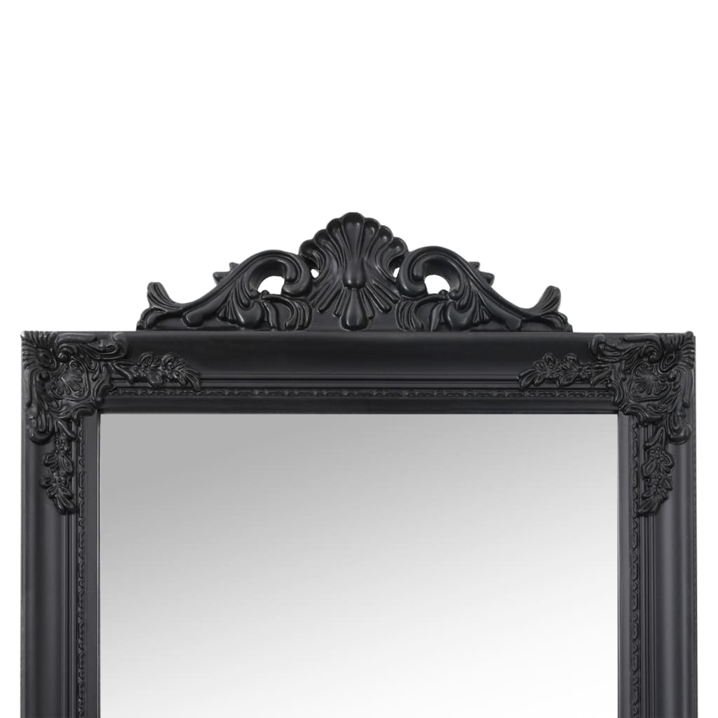 vidaXL Free-standing Mirror | Black | Glass | Full-Length | Foldable 5