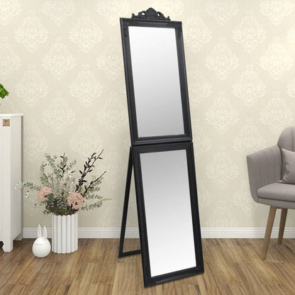 vidaXL Free-standing Mirror | Black | Glass | Full-Length | Foldable 1