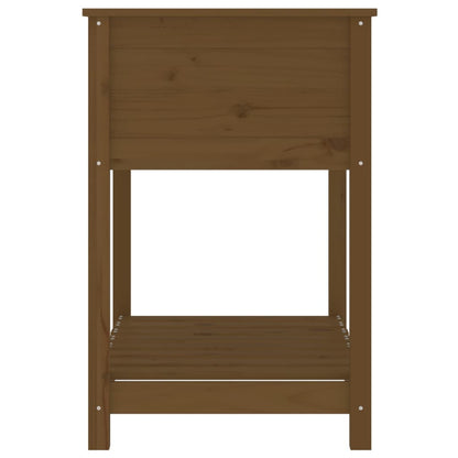 vidaXL Planter with Shelf Honey Brown 82.5x54x81 cm Solid Wood Pine 6