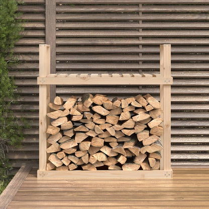vidaXL Firewood Rack 110x35x108.5 cm Solid Wood Pine 3