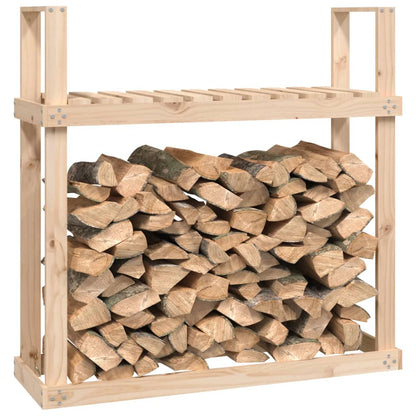 vidaXL Firewood Rack 110x35x108.5 cm Solid Wood Pine 4