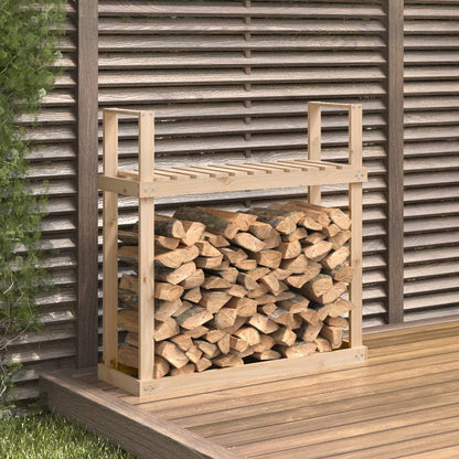 vidaXL Firewood Rack 110x35x108.5 cm Solid Wood Pine 1