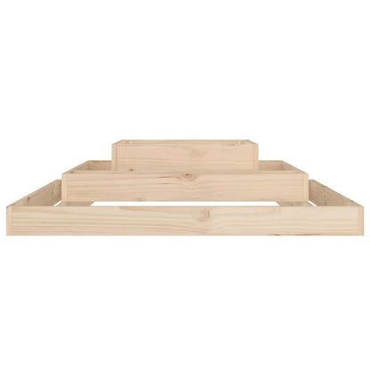 vidaXL Planter 110x110x27 cm Solid Wood Pine 4