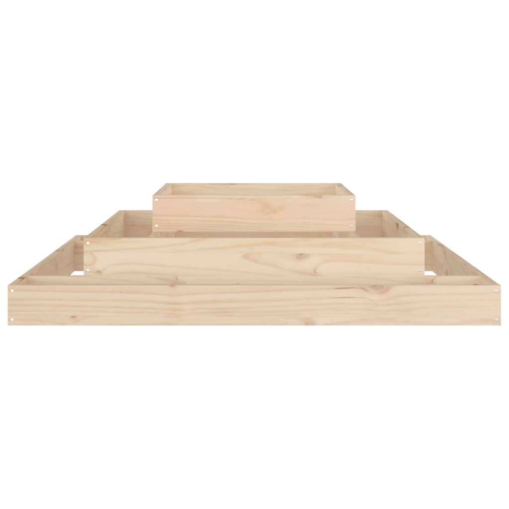 vidaXL Planter 110x110x27 cm Solid Wood Pine 5