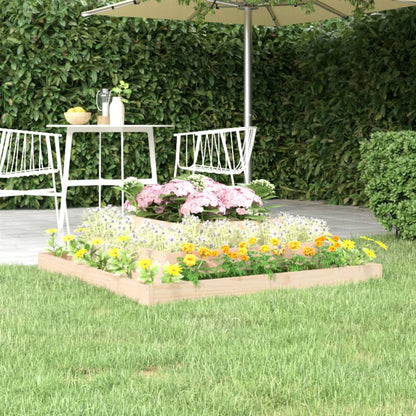 vidaXL Planter 110x110x27 cm Solid Wood Pine 1