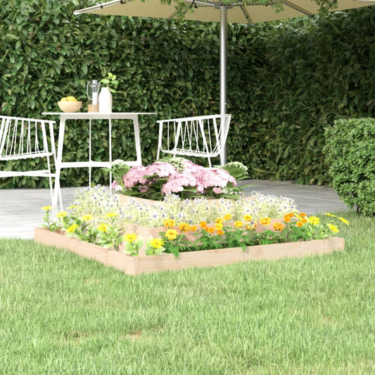 vidaXL Planter 110x110x27 cm Solid Wood Pine 1
