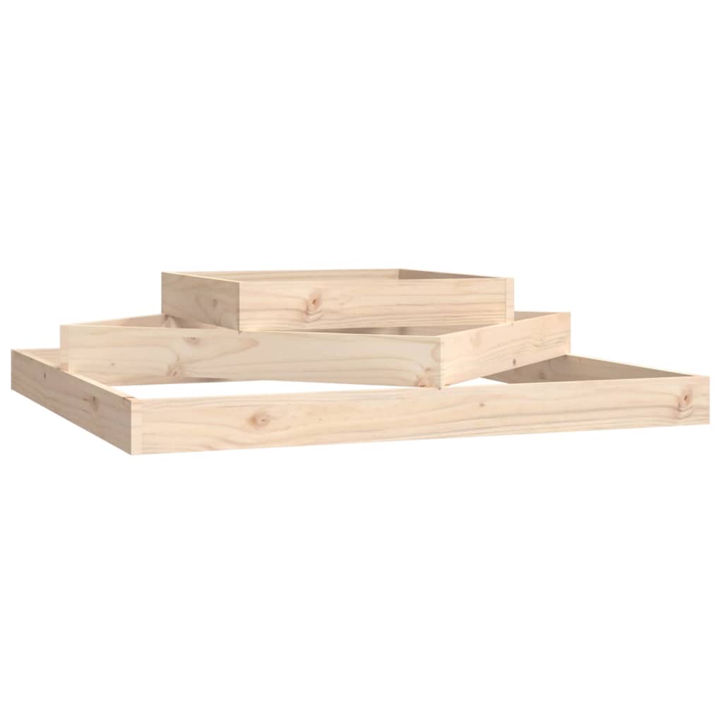 vidaXL Planter 112x112x27 cm Solid Wood Pine 2