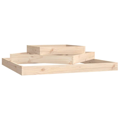 vidaXL Planter 112x112x27 cm Solid Wood Pine 2