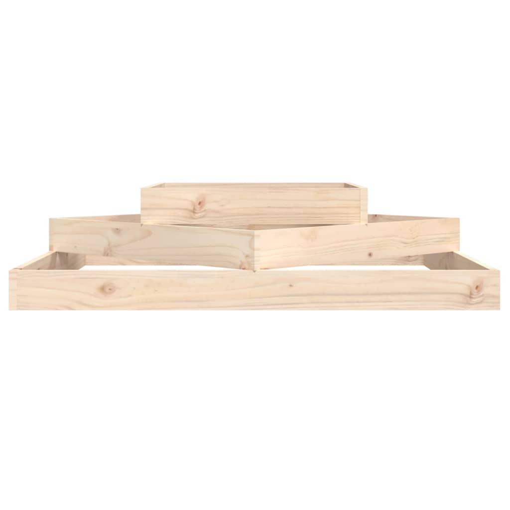 vidaXL Planter 112x112x27 cm Solid Wood Pine 4