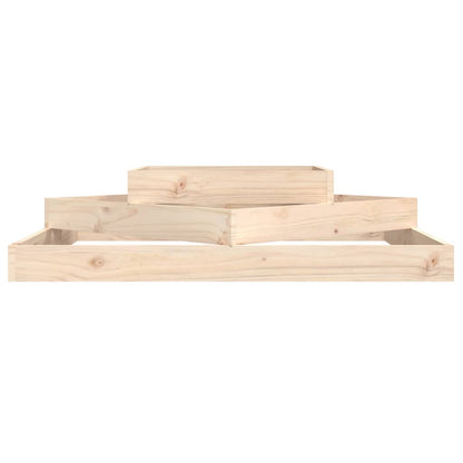 vidaXL Planter 112x112x27 cm Solid Wood Pine 4