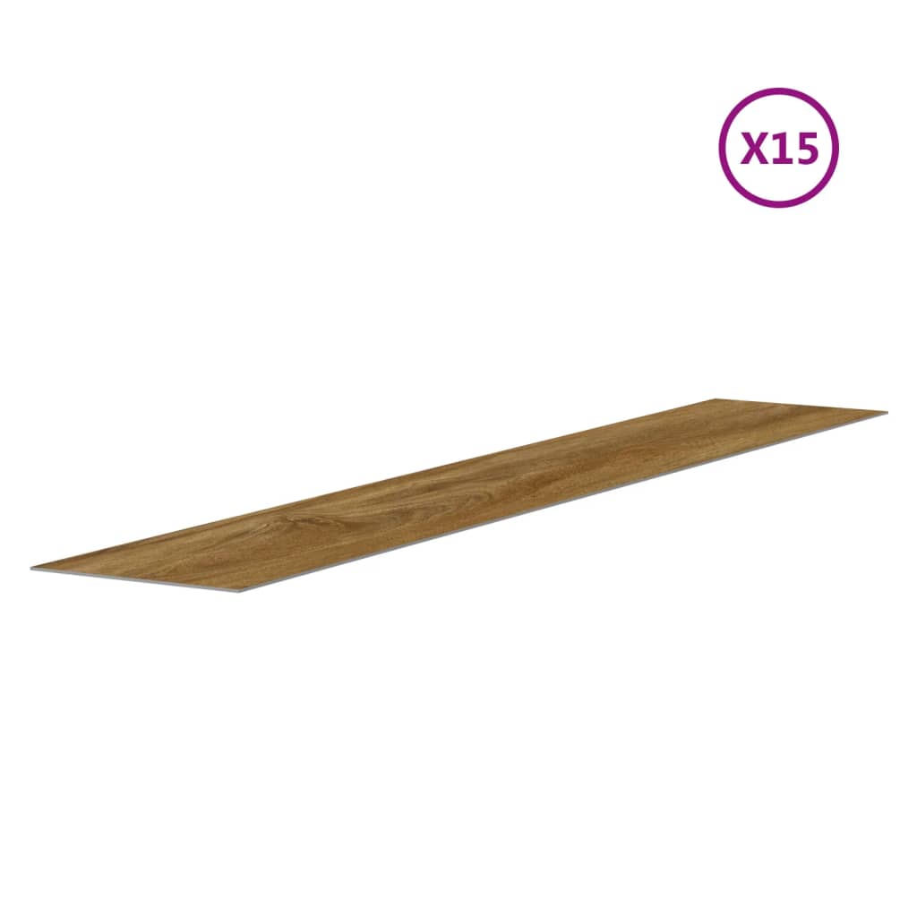 vidaXL Wall Panels Wood Look Brown PVC 2.06 m² 5