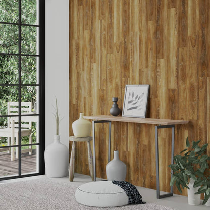 Wall Panels Wood Look Brown PVC 2.06 m²