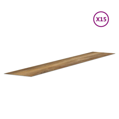 Wall Panels Wood Look Brown PVC 2.06 m²