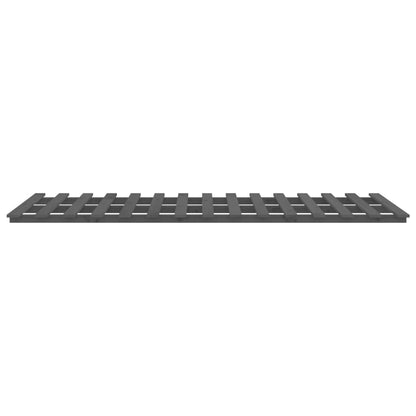 vidaXL Bed Frame without Mattress Grey 90x200 cm Solid Wood Pine 6
