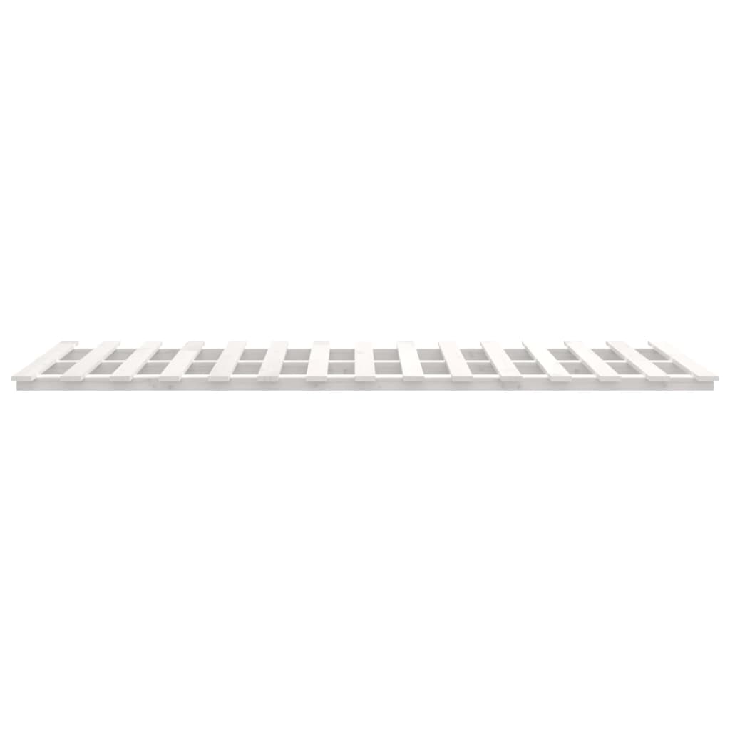 vidaXL Bed Frame without Mattress White 120x200 cm Solid Wood Pine 6