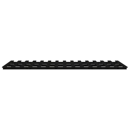 vidaXL Bed Frame without Mattress Black 90x190 cm Single Solid Wood Pine 6