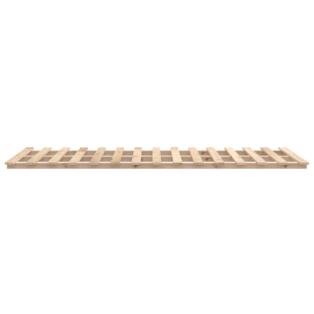 vidaXL Bed Frame without Mattress 75x190 cm Small Single Solid Wood Pine 6