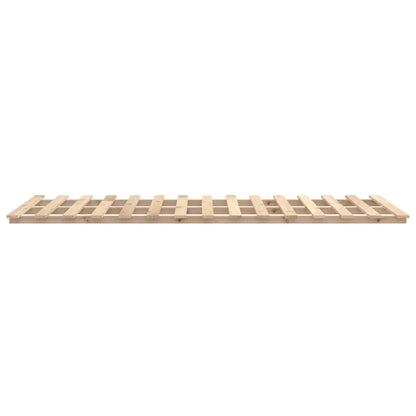 vidaXL Bed Frame without Mattress 75x190 cm Small Single Solid Wood Pine 6