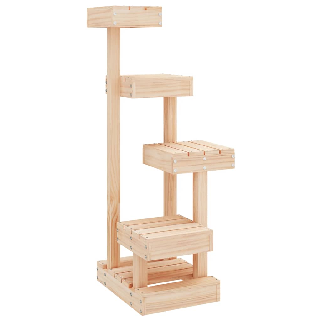 vidaXL Cat Tree 45.5x49x103 cm Solid Wood Pine 2