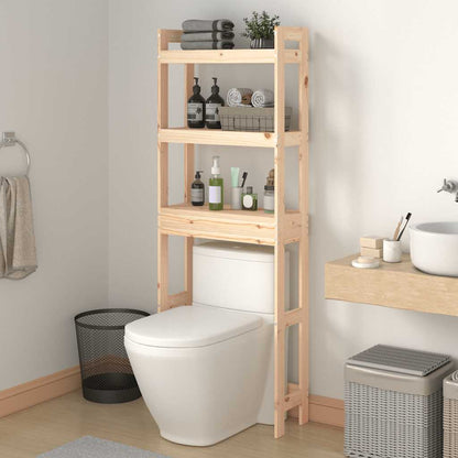 vidaXL Toilet Rack 63x26x171 cm Solid Wood Pine 1