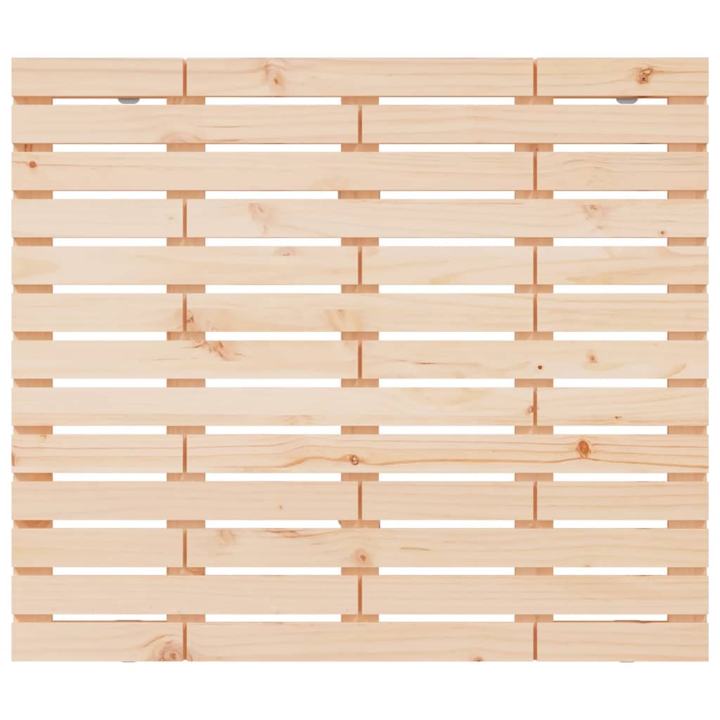 vidaXL Wall Headboard 106x3x91.5 cm Solid Wood Pine 4