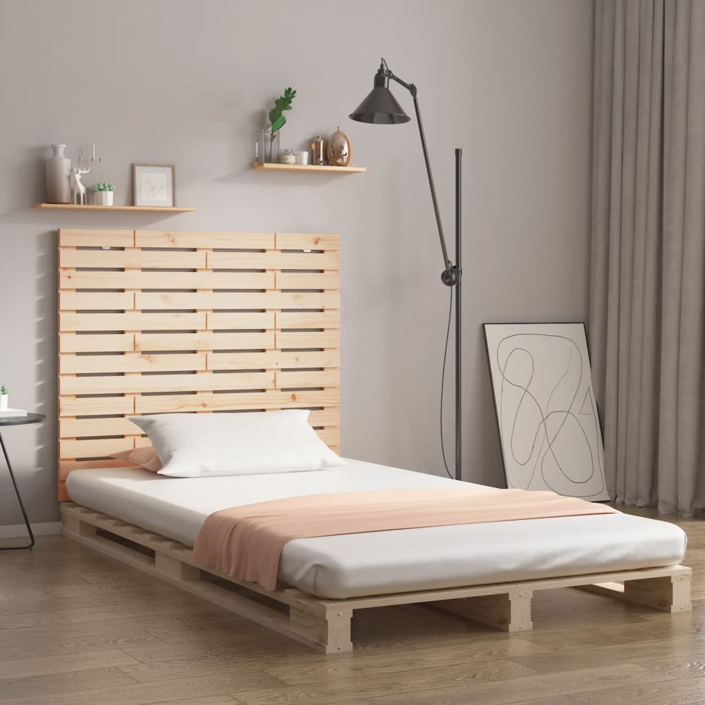 vidaXL Wall Headboard 106x3x91.5 cm Solid Wood Pine 1