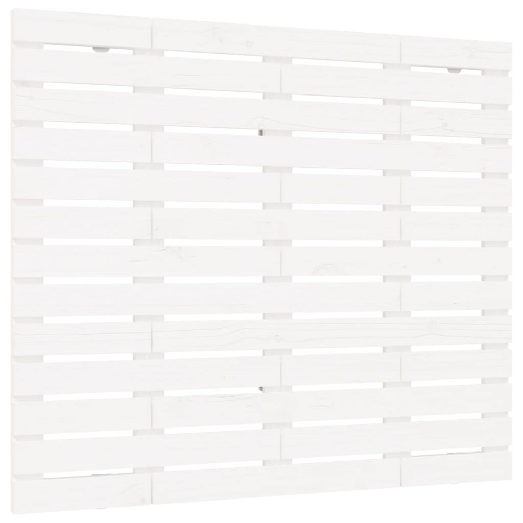 vidaXL Wall Headboard White 106x3x91.5 cm Solid Wood Pine 2