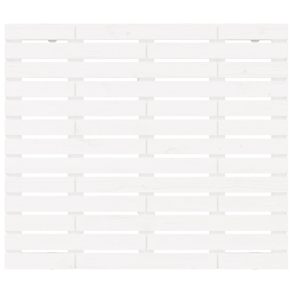 vidaXL Wall Headboard White 106x3x91.5 cm Solid Wood Pine 4