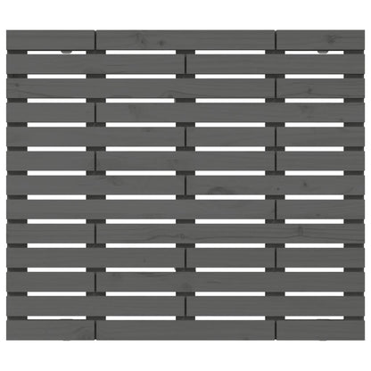 vidaXL Wall Headboard Grey 106x3x91.5 cm Solid Wood Pine 4