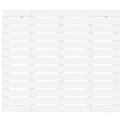 vidaXL Wall Headboard White 126x3x91.5 cm Solid Wood Pine 4