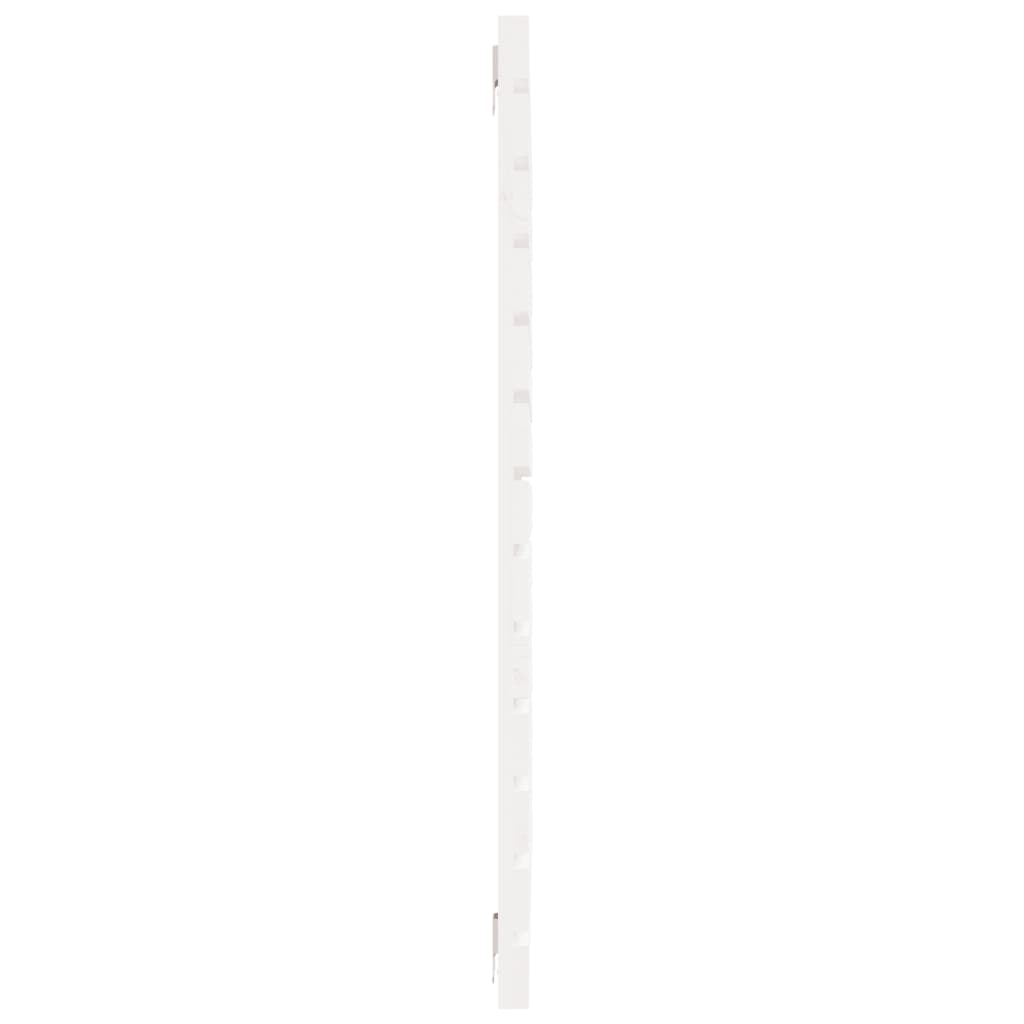 vidaXL Wall Headboard White 126x3x91.5 cm Solid Wood Pine 5