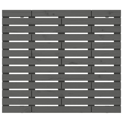 vidaXL Wall Headboard Grey 126x3x91.5 cm Solid Wood Pine 4