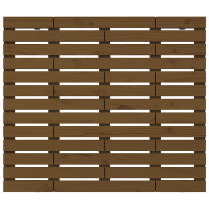 vidaXL Wall Headboard Honey Brown 126x3x91.5 cm Solid Wood Pine 4