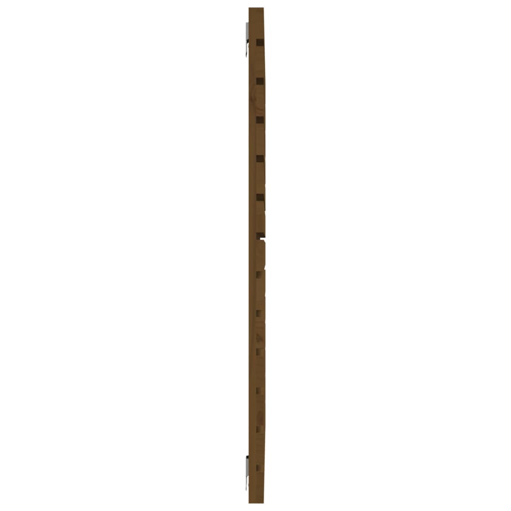 vidaXL Wall Headboard Honey Brown 126x3x91.5 cm Solid Wood Pine 5