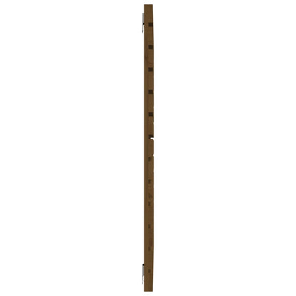 vidaXL Wall Headboard Honey Brown 126x3x91.5 cm Solid Wood Pine 5